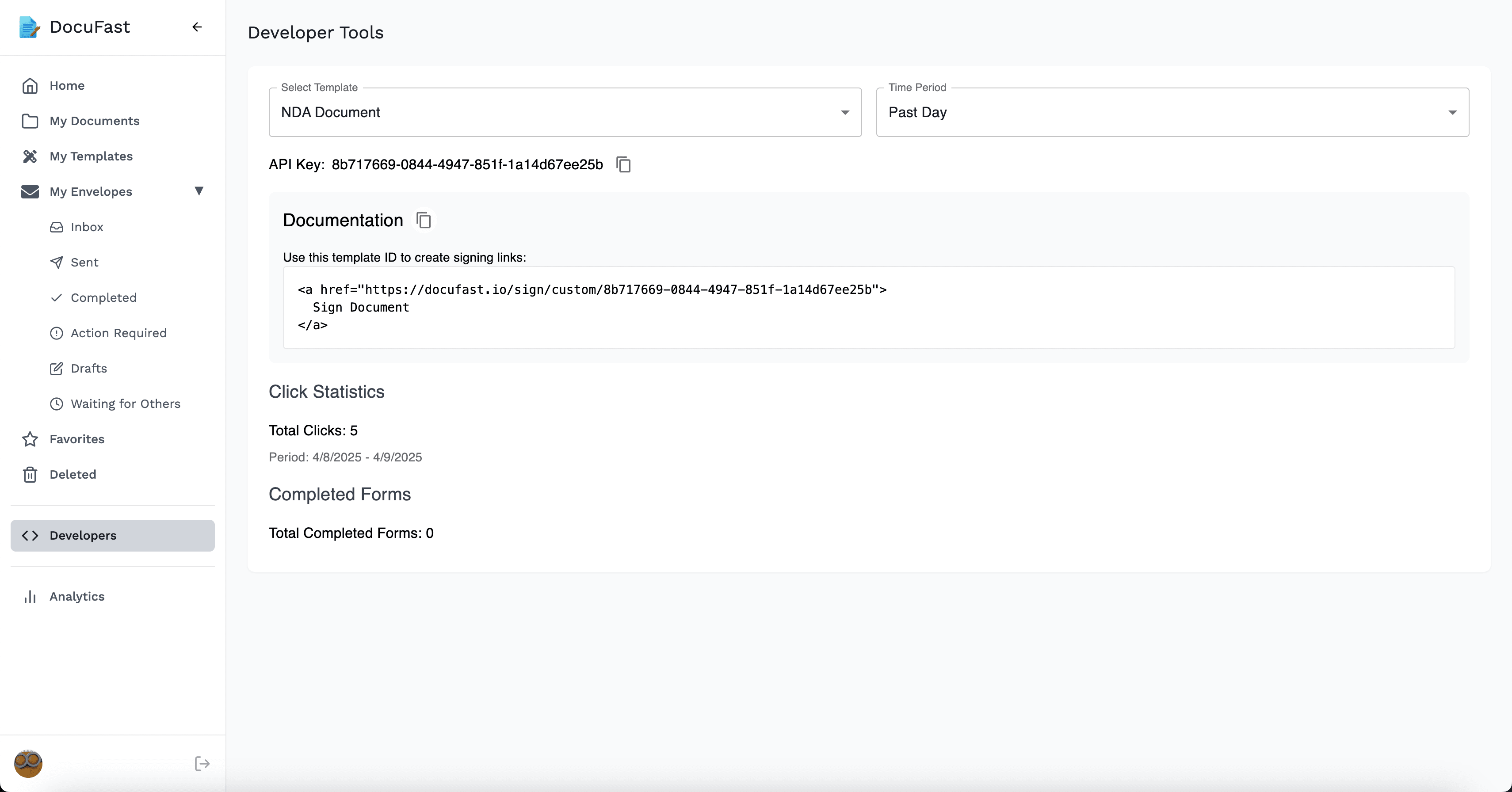 Docufast Analytics Dashboard